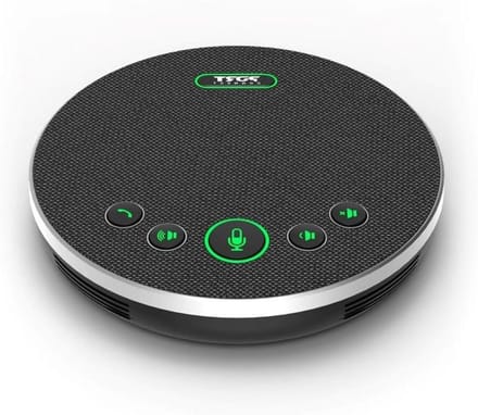 Conferentie Speaker - Telefoon Luidspreker - Zakelijke Gesprekken - Dubbele Microfoons - 5 Meter Bereik - Zwart