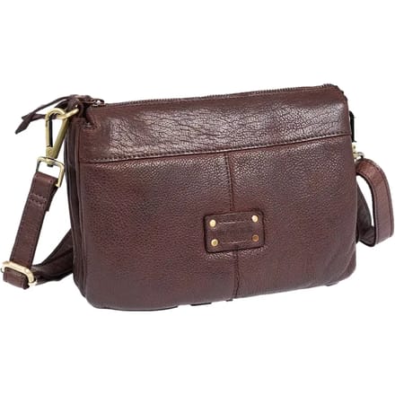 Leren gewassen handtas voor vrouw Matties Bags