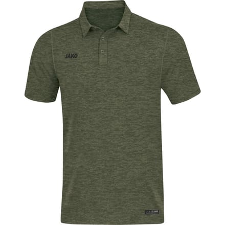 Jako Premium Basics Polo Heren - Kaki Gemeleerd | Maat: M