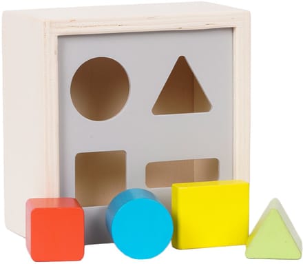Speelgoedtopdeals - Houten Vormenstoof - Puzzelbox - Kleurrijk