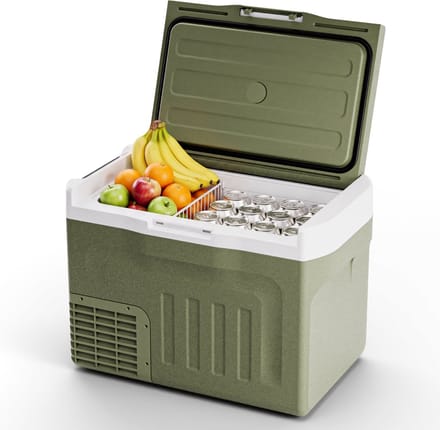 Auronic Elektrische Koelbox - Compressor - 30L - 12V en 240 volt - Camping Koelkast - Frigobox Auto - Groen