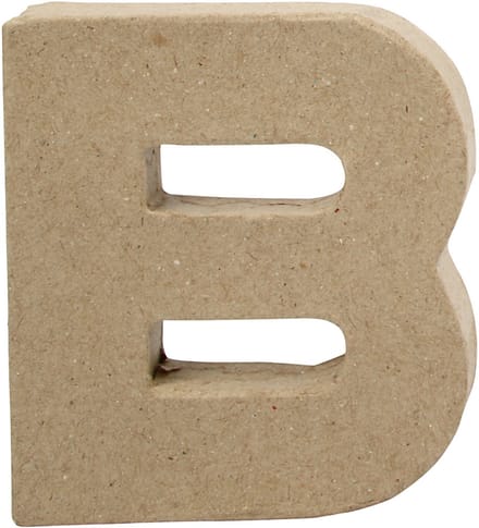 Letter, B, H: 10 cm, B: 9 cm, dikte 1,7 cm, 1 stuk