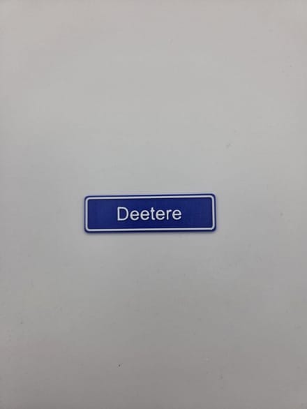 3D plaatsnaam speldje Deetere
