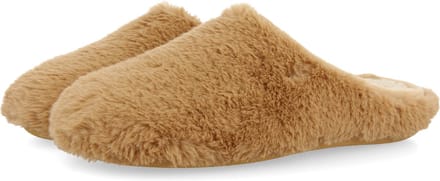 Hot Potatoes Furry Sloffen Dames - Beige - Maat 41