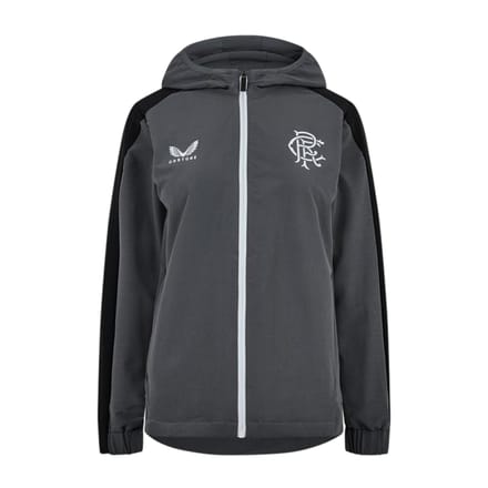 Castore Rangers FC windjack voor dames, relaxte pasvorm (IJzeren poort)