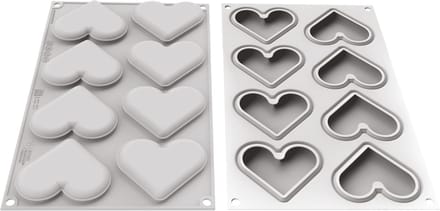 Silikomart Siliconen Vorm & Uitsteker Mini Love Story