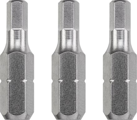 KWB 3 Bits 25mm Hex 6,0mm Kaart