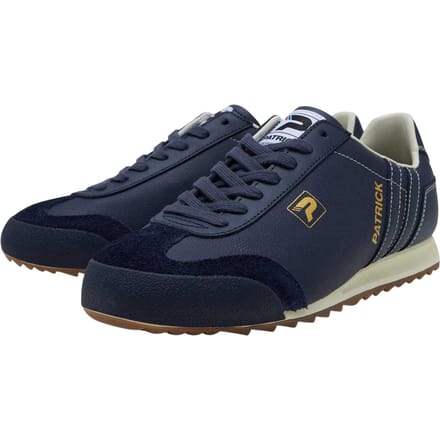 Patrick Mens Liverpool Leren Sneakers (Marineblauw/Off White)