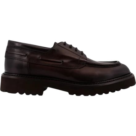 schoenen stringed laag man Doucal's - Derby boat parabout - bruin