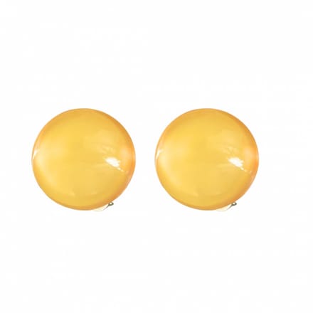 Clip oorbellen geel 2 cm
