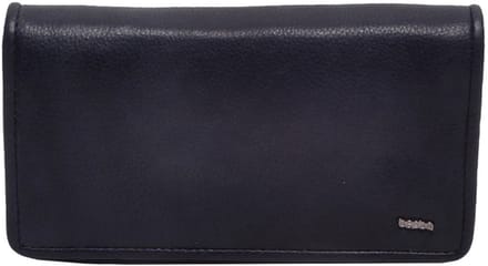 Berba | Lucca | Damesportemonnee | 9 pasjes | RFID | Donkerblauw | Leer