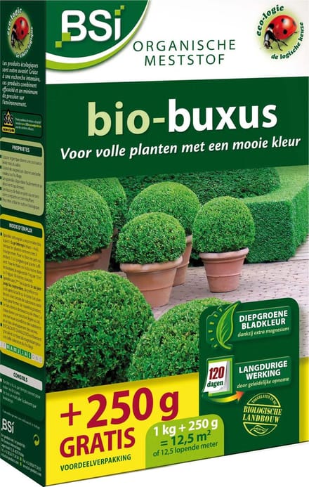 BSI - Bio-Buxus Meststof - 1,25 kg voor 12,5 m²