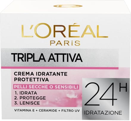 L'Oréal Paris - Triple Active - Multi-Beschermende Hydraterende Crème voor Droge en Gevoelige Huid – 50 ml