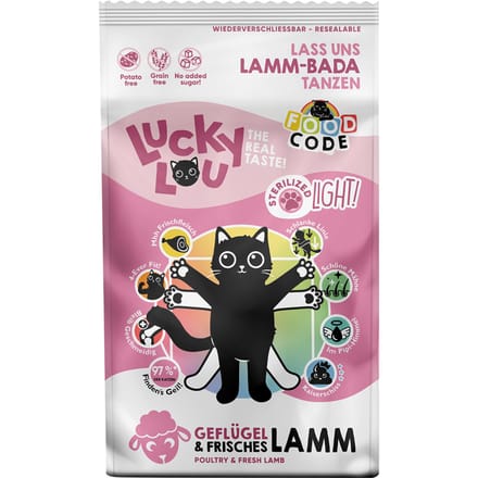 1.7kg Lucky Lou Light Gevogelte & Lam droogvoer voor katten