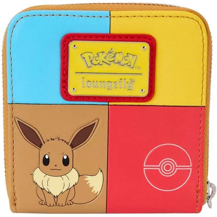 Loungefly Pikachu Bulbasaur Squirtle Eevee En Charmander Portemonnee Bruin