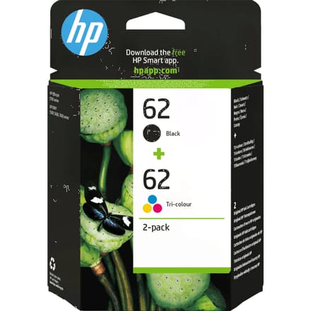 HP 62 Cartridges Combo Pack