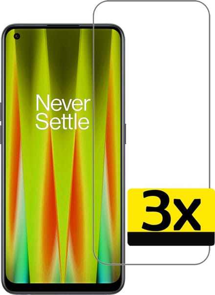 Screenprotector - Geschikt voor OnePlus Nord CE 2 Lite - 3 Stuks - Extra Sterk - Beschermglas - Gehard Glas - Tempered Glass - Screen Protector