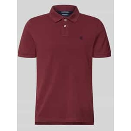 regular fit poloshirt met labelstitching