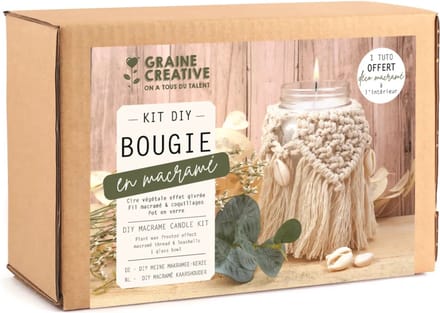 Graine Creative GC Plantaardige Kaarsen Maken Set Macramé Bohemian.