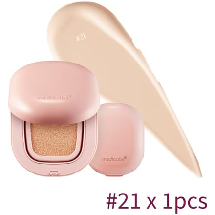 Medicube Pro Glutathione Glow Cushion SPF50+ PA++++ 15g (Kleur 21 / Kleur 23), Medicube Pro Glutathione Glow Puff (9 Opties) #no.21 x 1pcs beige