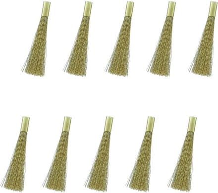 Model Craft Hobbypenseel - PBU1020-2-10 Glasvezelpenseel Navulling Messing - 4mm - 10 Stuks Penseel