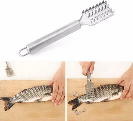 Visschub Borstel - Vis schrapper - Meerval skinner tang - Visschubmachine - Handrasp - Vis Scaler - LOUZIR