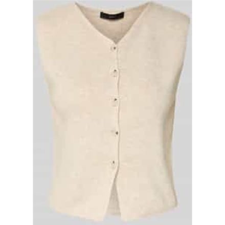Slim fit mouwloos vest van wolmix