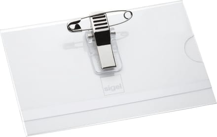 Professionele naambordjes met clip en naald, 50 stuks