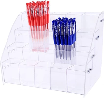 Dailygoods- Pennenhouder Transparant - Bureau Organizer - Penhouder