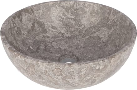 Opbouw waskom Differnz Marmor rond 40cm marmer grijs