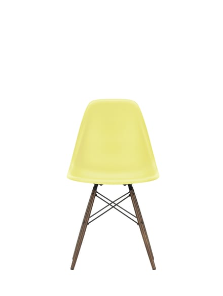 Vitra DSW Eames Plastic Side Chair - citron RE - donkere esdoorn