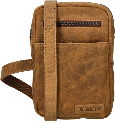 Enrico Benetti Genua Leren Crossbodytas - Camel