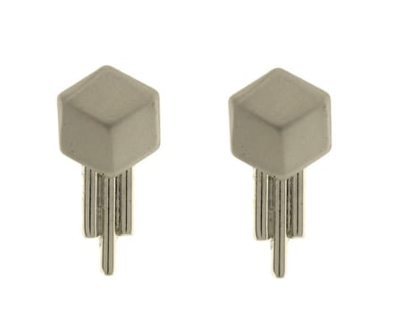 Behave® oorbellen stekers zilverkleur 2 cm – minimalistisch design