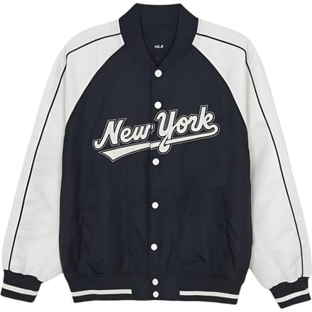 Veste de Baseball MLB Varsity SS26 Coupe Ample Style Collège Color Block Unisexe 3AJPV0161-09BKS L white