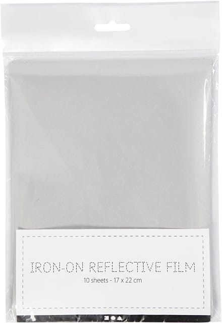 Opstrijk reflector folie, afm 17x22 cm, 10 vel/ 1 doos