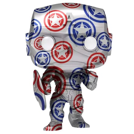 Pop! Art Series: Marvel Avengers - Captain America Patriotic Age + Case FUNKO
