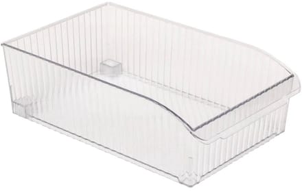 5Five Opbergbakje met wieltjes voor koelkast M - 20x32x10cm - Transparant