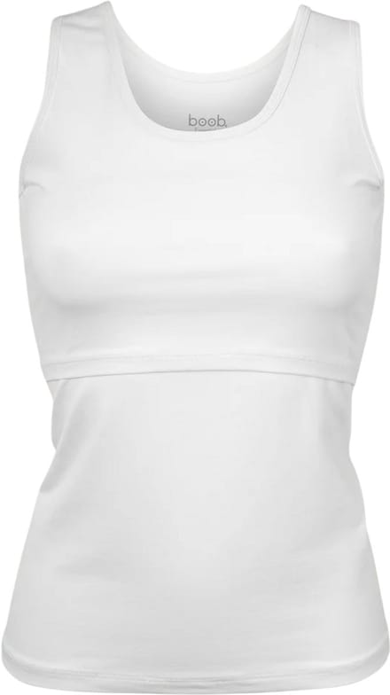 Boob Design - Essential Voedingshemdje - Aanpasbare fit - Biologisch Katoen - Wit - Maat S