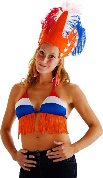 Folat - Bikini Top Rood-Wit-Blauw Oranje