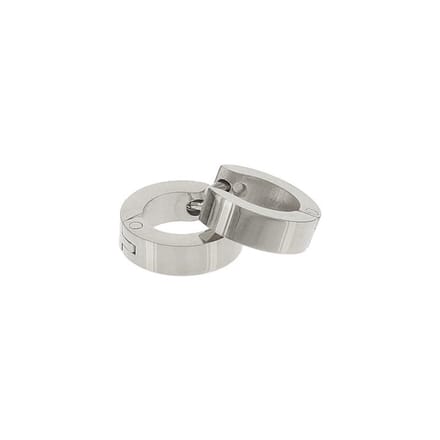 Kalli edelstalen Oorbel shiny 1900 Zilver 10mm