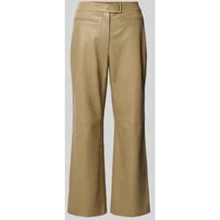 Regular fit leren broek van echt lamsleer model 'SIMARY'