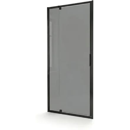 Aquavive Douche Draaideur Anza - Rookglas 6mm - Mat Zwart - 78-91x200cm