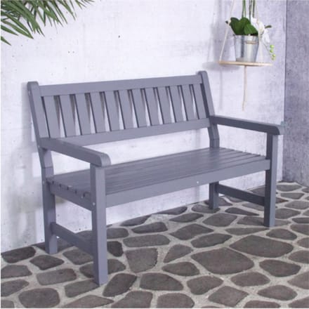 Tuinbank Bordeaux 2-Zits Grenen 125 cm - Grijs