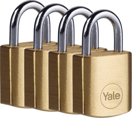 Yale - Messing hangslot - 20 mm - Standard Protection - 4 stuks