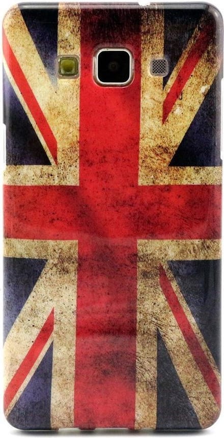 Shop4 - Samsung Galaxy A5 Hoesje - Zachte Back Case Vintage Britse Vlag
