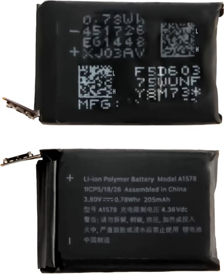 Batterij Geschikt voor Apple Watch 1 (38MM) – Premium – Zwart