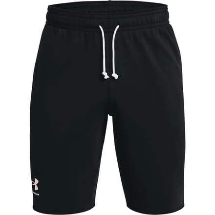 Under Armour Rival Terry Short Heren - Sportbroeken - zwart - maat S