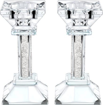 Set van 2 Elegante Kristallen Kandelaars voor Tafeldecoratie