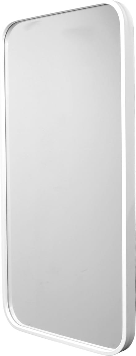 Fragix Boston wandspiegel rechthoekig - Wit - Metaal - 75x40cm