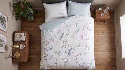 Pip Studio Bamboo Blossom dekbedovertrek - Eenpersoons - 140 x 200/220 cm - Wit